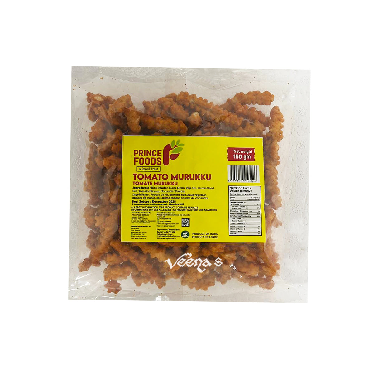 Prince Foods Tomato Murukku 150gm