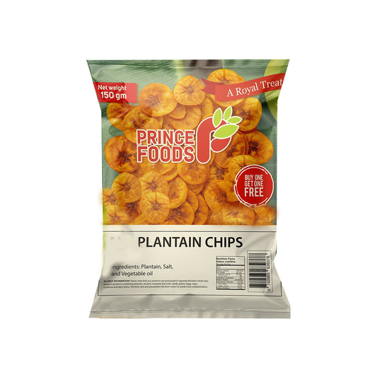 Buy Prince Foods Plantain Chips 150g at Veenas.com - Online Indian Grocery Store UK