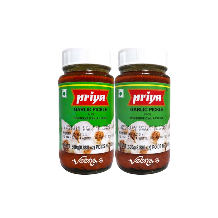 Priya Garlic Pickle 300g Pack of 2