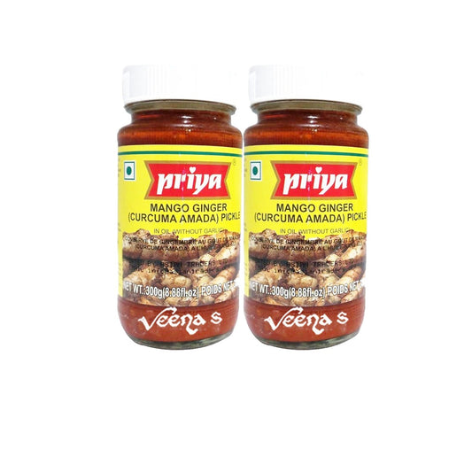 Priya Mango Ginger Pickle 300g Pack of 2