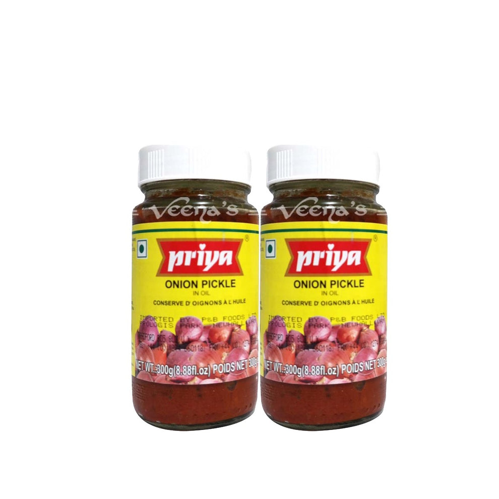 Priya Onion Pickle (Pack of 2)300g – veenas.com