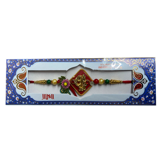 Buy Rakhi Peacock Design with Beads at Veenas.com - Online Indian Grocery Store UK
