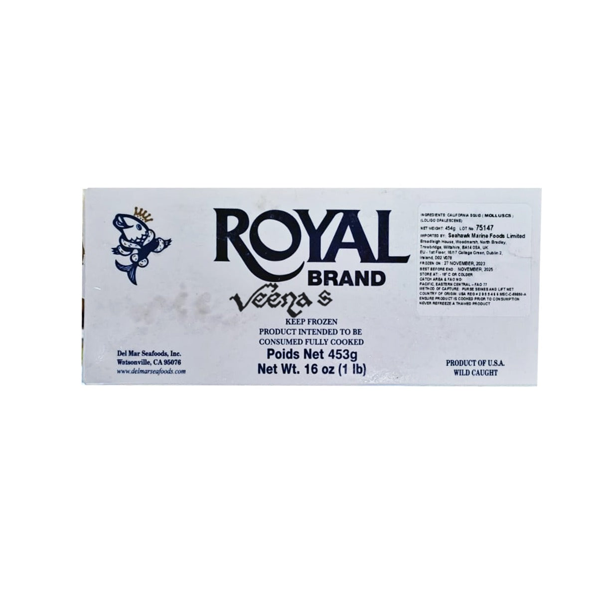 Buy Royal Brand Squid 453g at Veenas.com - Online Indian Grocery Store UK