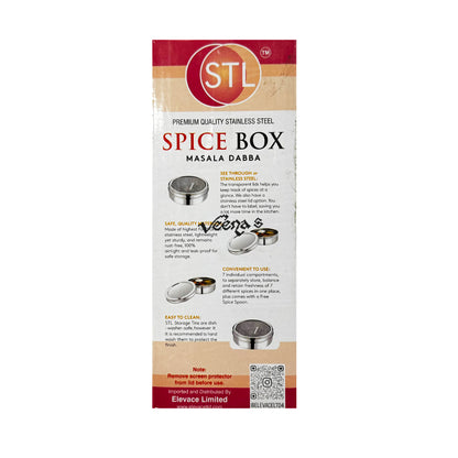 Buy STL Spice Box Masala Dabba at Veenas.com - Online Indian Grocery Store UK