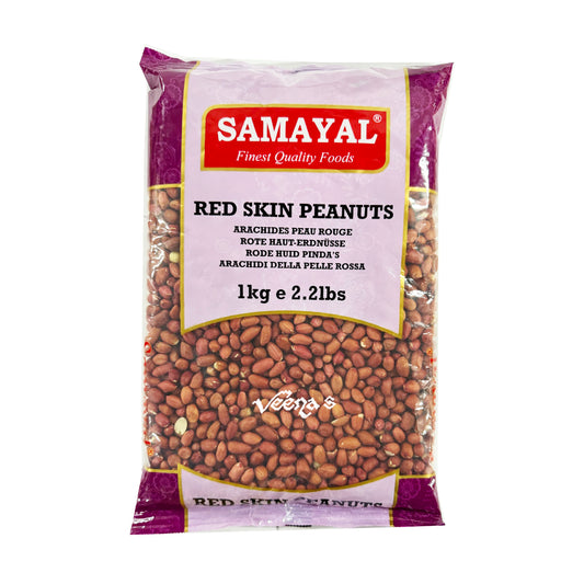 Buy Samayal Red Skin Peanuts 1kg at Veenas.com - Online Indian Grocery Store UK