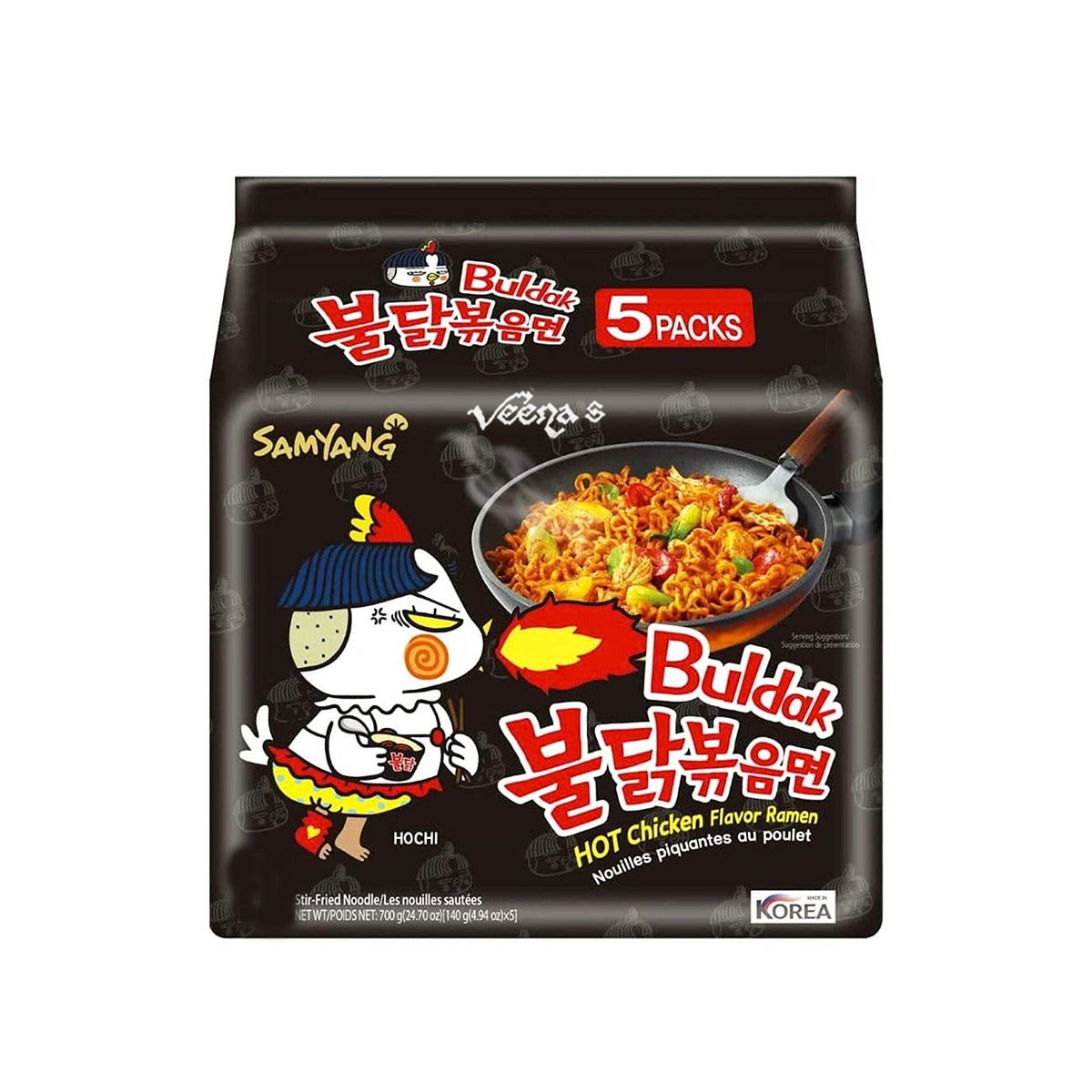 Buy Samyang Buldak Hot Chicken Flavour Ramen 700g at Veenas.com - Online Indian Grocery Store UK