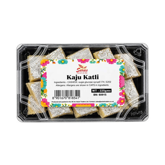 Buy Saras Kaju Katli 225g at Veenas.com - Online Indian Grocery Store UK