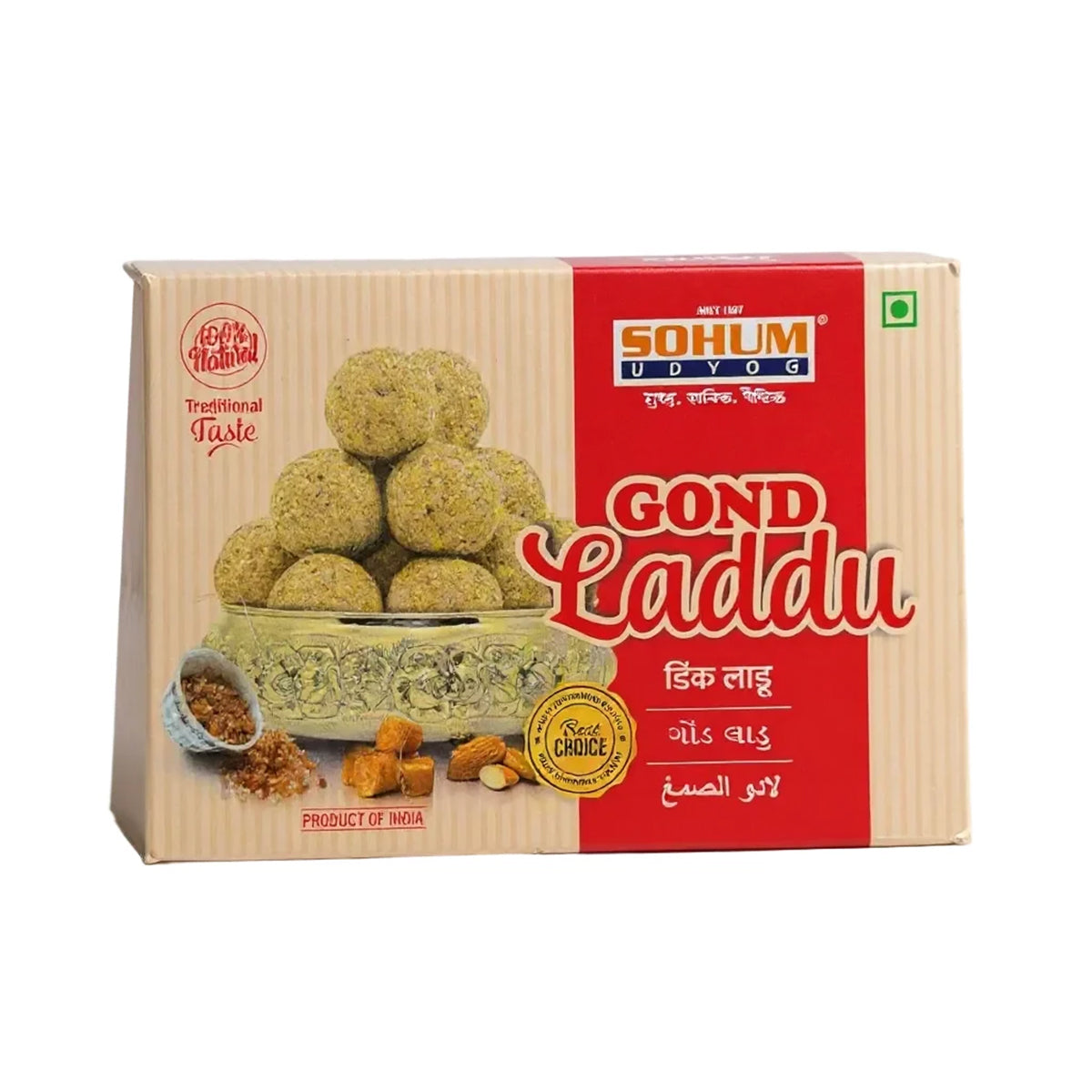 Buy Sohum Udyog Gond Laddu 250g at Veenas.com - Online Indian Grocery Store UK