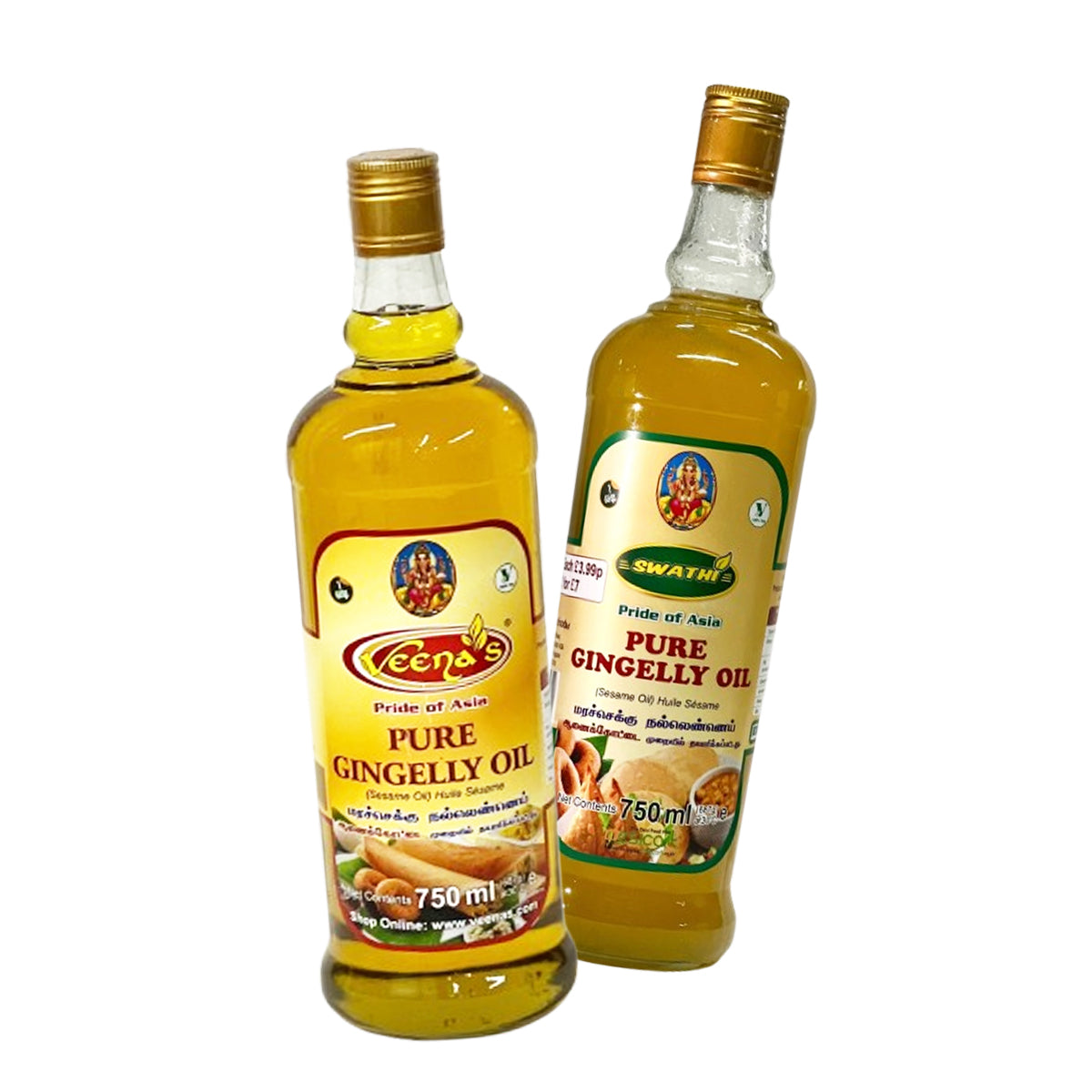 Buy Swathi & Veena’s Sesame Oil Combo at Veenas.com - Online Indian Grocery Store UK