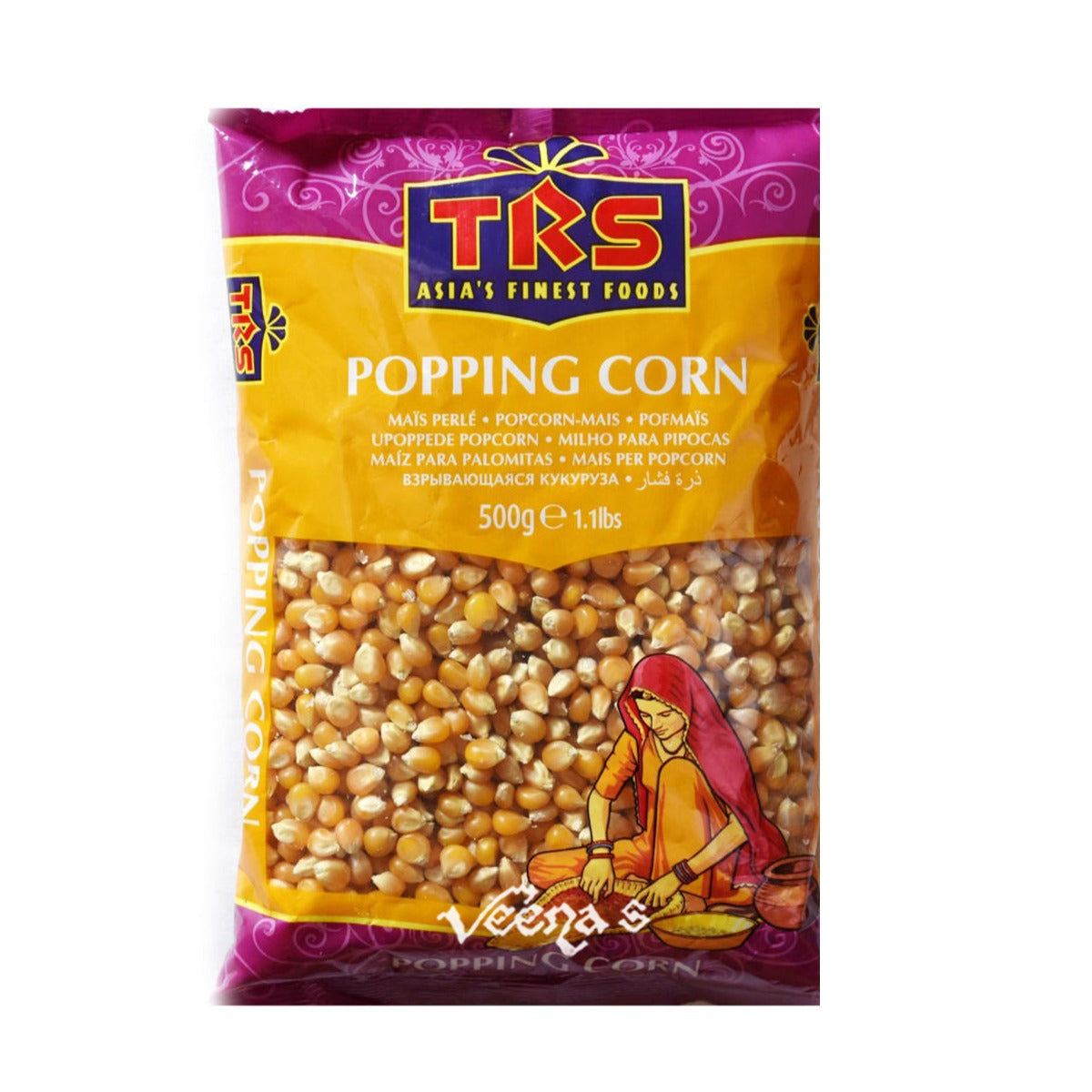 Buy TRS Popping Corn 500g at Veenas.com - Online Indian Grocery Store UK