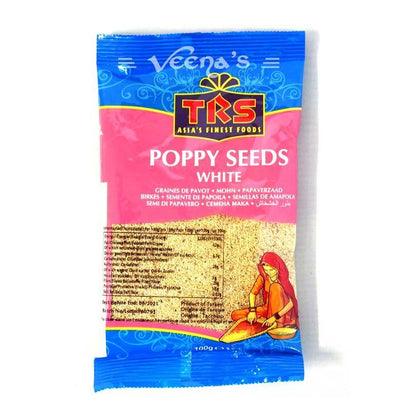 Buy TRS Poppy Seeds (White) 100g at Veenas.com - Online Indian Grocery Store UK