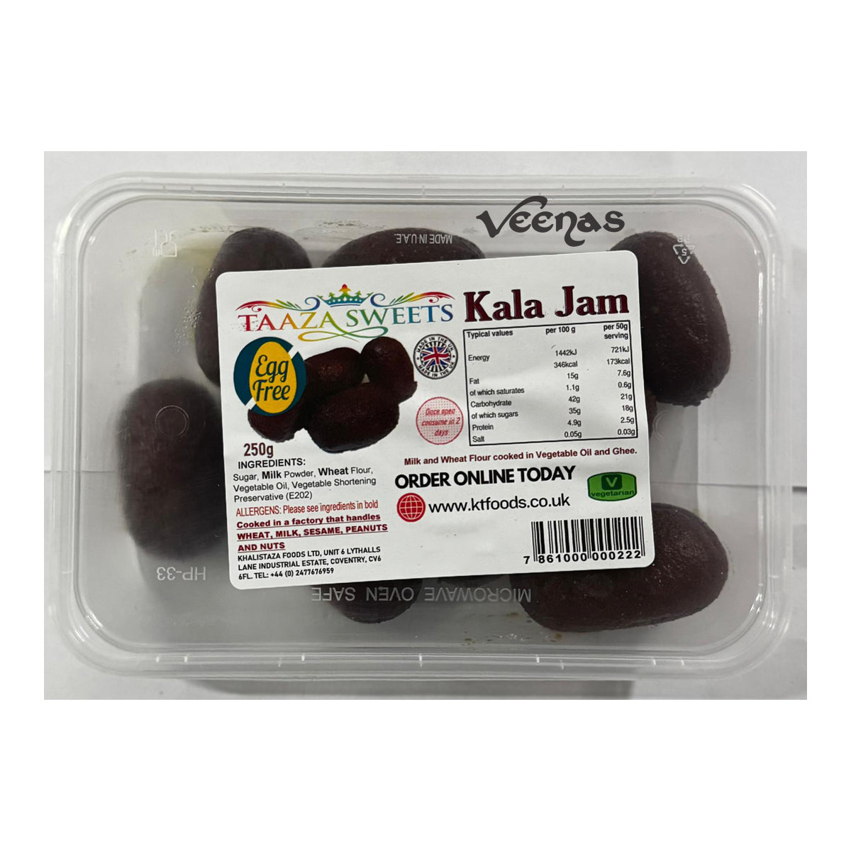 Taaza Sweets Kala Jam 250g