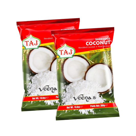 Taj Shredded Coconut 300g (Pack of 2)