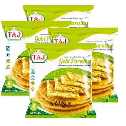 Buy Taj Gobi Paratha 400g (Pack of 4) at Veenas.com - Online Indian Grocery Store UK
