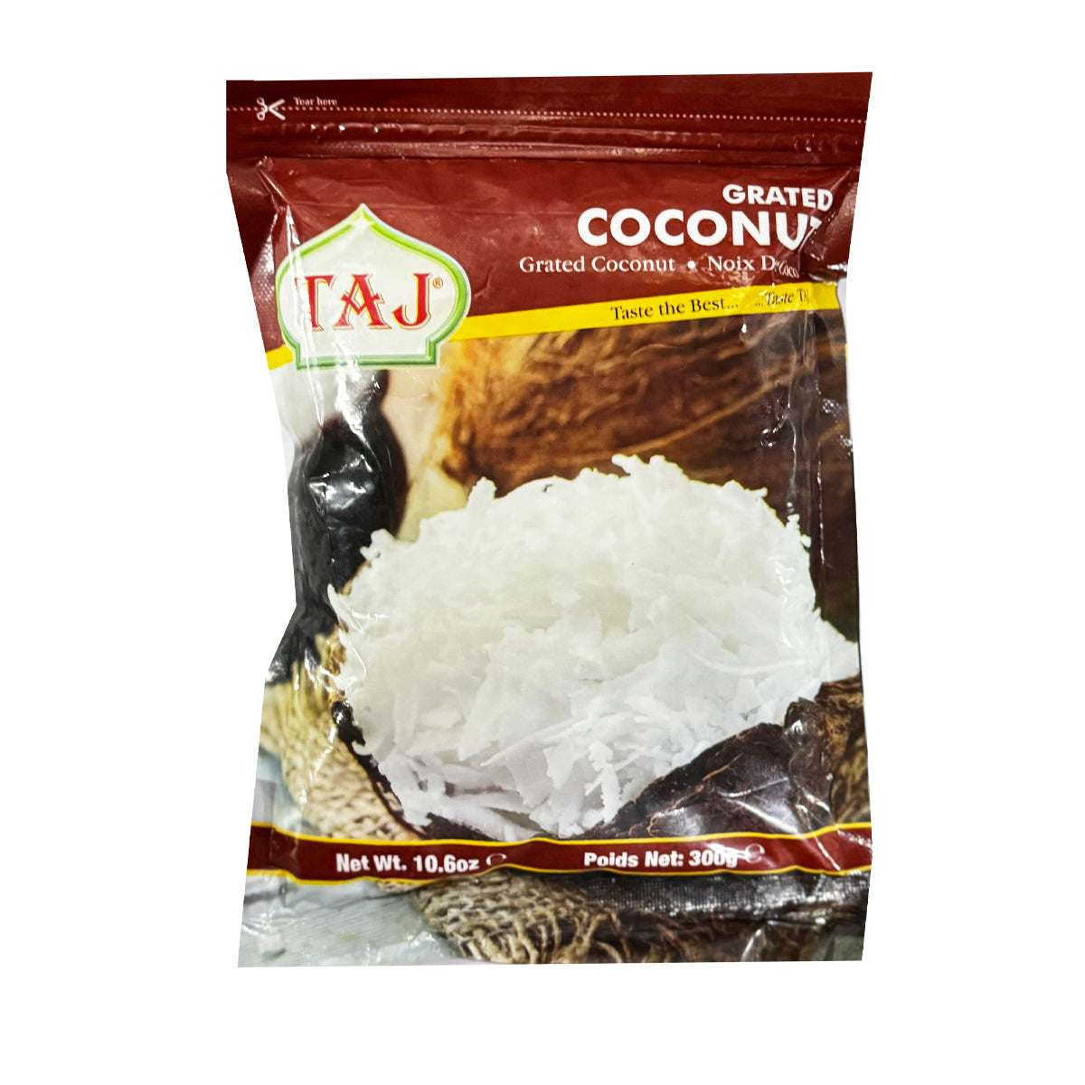 Buy Taj Grated Coconut 300g at Veenas.com - Online Indian Grocery Store UK