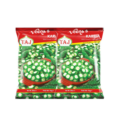 Buy Taj Karela (Bitter Gourd) 1kg (Pack of 2) at Veenas.com - Online Indian Grocery Store UK