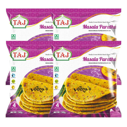 Buy Taj Masala Paratha 400g (Pack of 4) at Veenas.com - Online Indian Grocery Store UK