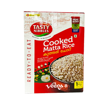 Buy Tasty Nibbles Cooked Matta Rice 1kg at Veenas.com - Online Indian Grocery Store UK