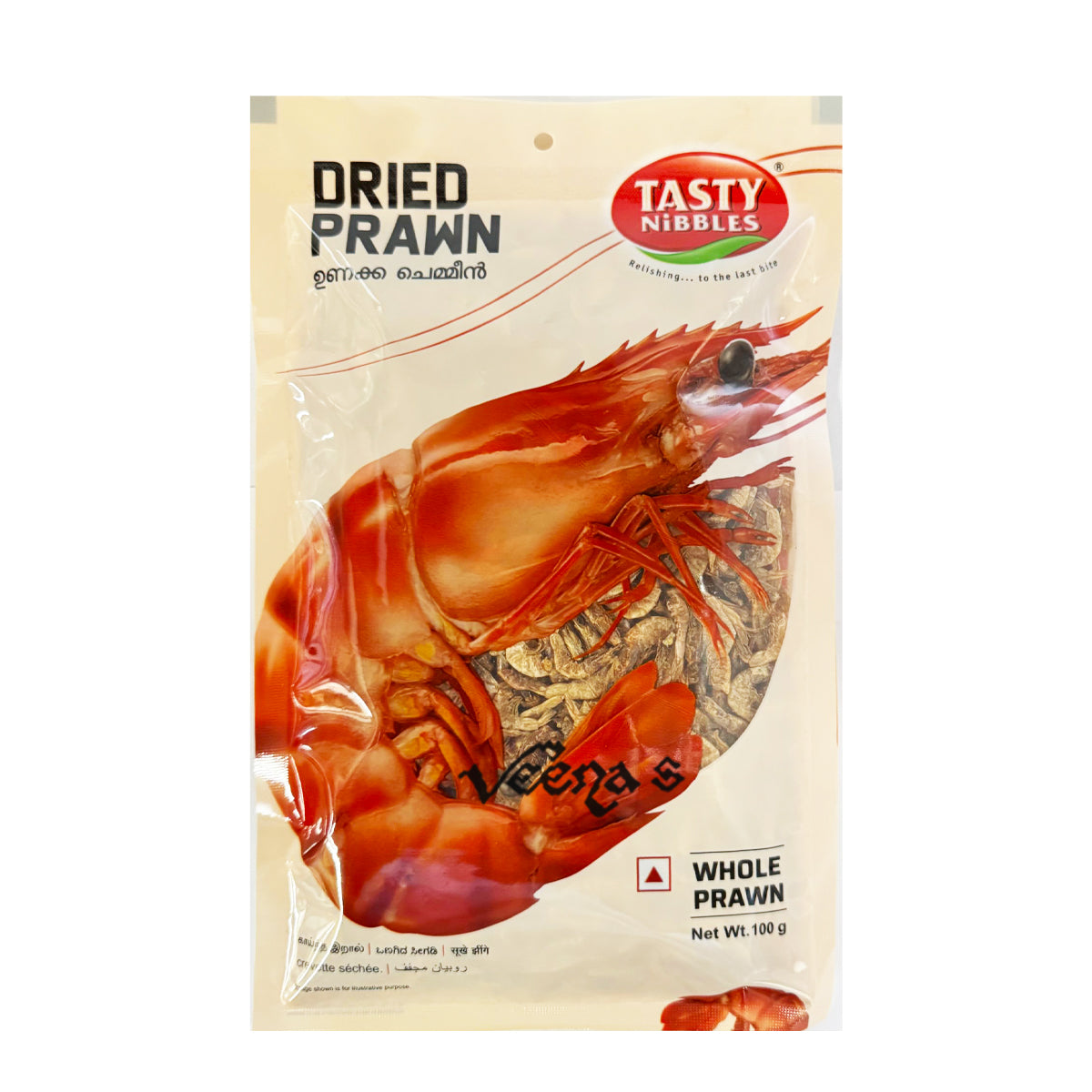 Buy Tasty Nibbles Dried Prawn 100g at Veenas.com - Online Indian Grocery Store UK