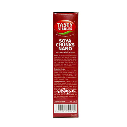 Buy Tasty Nibbles Soya Chunks Nano 180g at Veenas.com - Online Indian Grocery Store UK