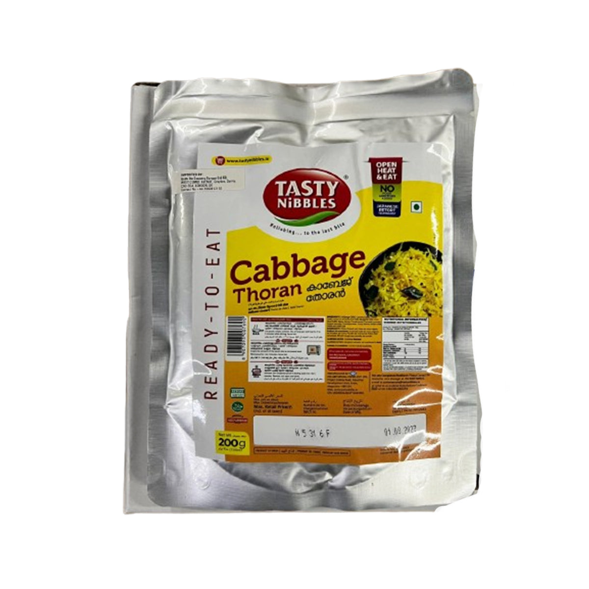 Buy Tasty Nibbles Cabbage Thoran 200g at Veenas.com - Online Indian Grocery Store UK