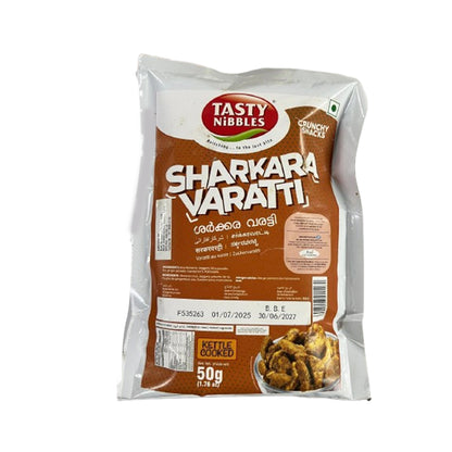 Buy Tasty Nibbles Sharkara Varatti 50g at Veenas.com - Online Indian Grocery Store UK