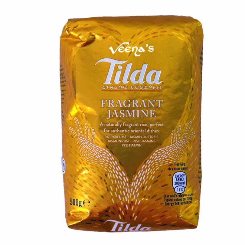 Buy Tilda Thai Fragrant Jasmine Rice 500g at Veenas.com - Online Indian Grocery Store UK