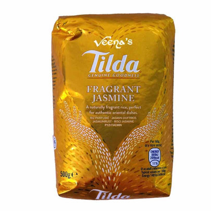 Buy Tilda Thai Fragrant Jasmine Rice 500g at Veenas.com - Online Indian Grocery Store UK