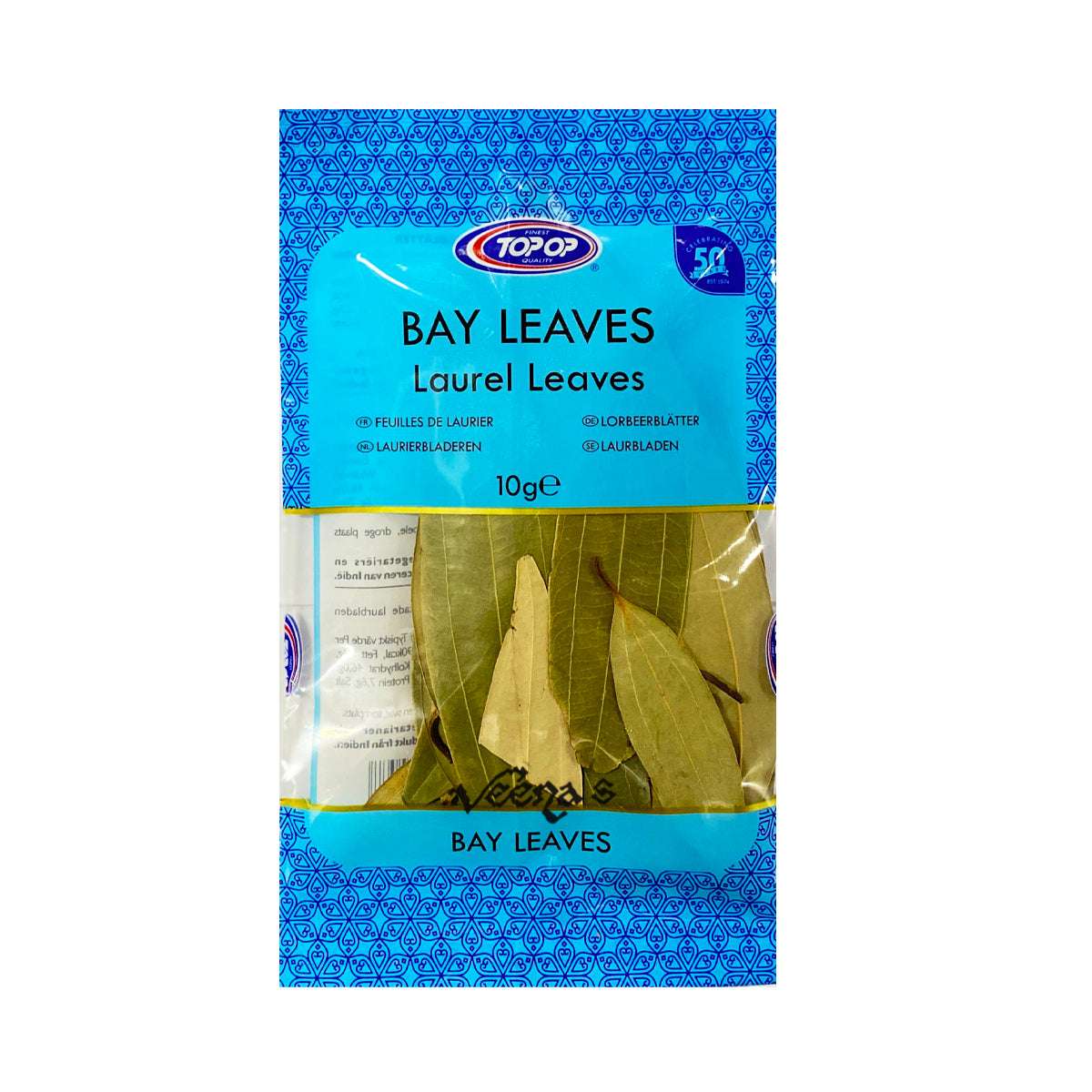 Buy Top Op Bay Leaves (Laurel Leaves) 10g at Veenas.com - Online Indian Grocery Store UK