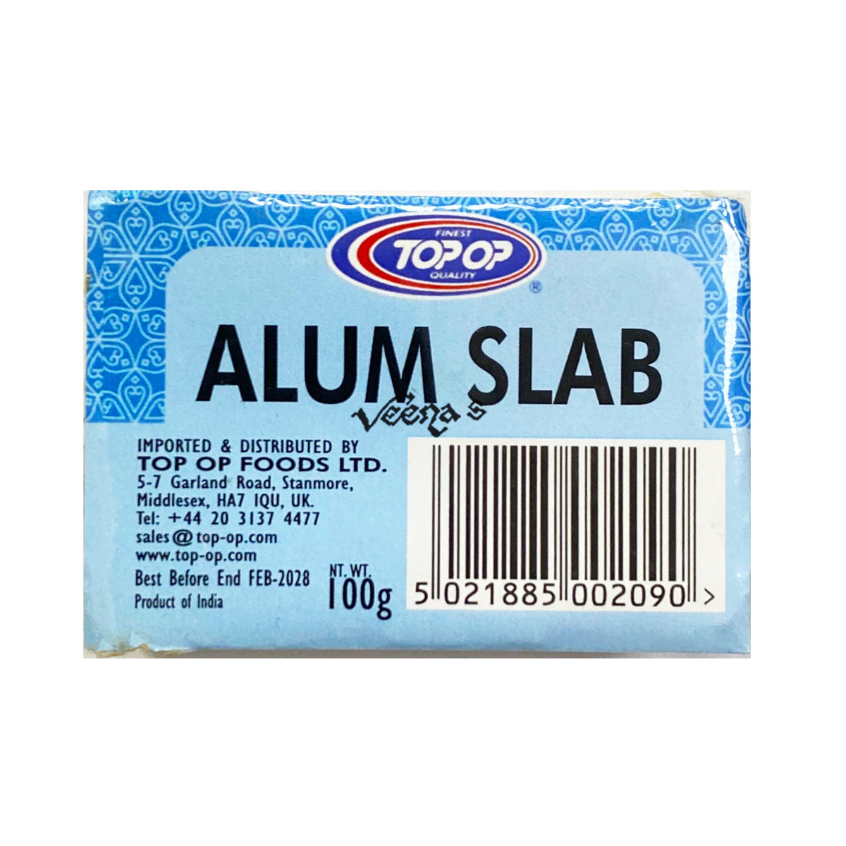 Top Op Fatakdi Alum Slab 100g