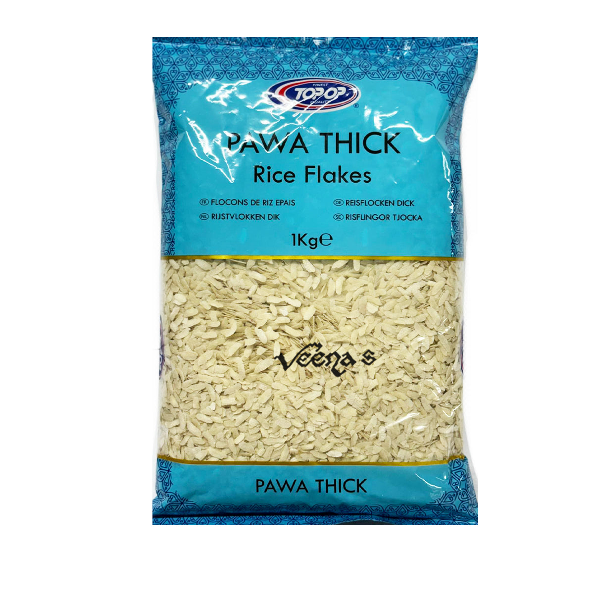 Buy Top Op Pawa Thick Rice Flakes 1kg Online in UK | Veena’s – veenas.com