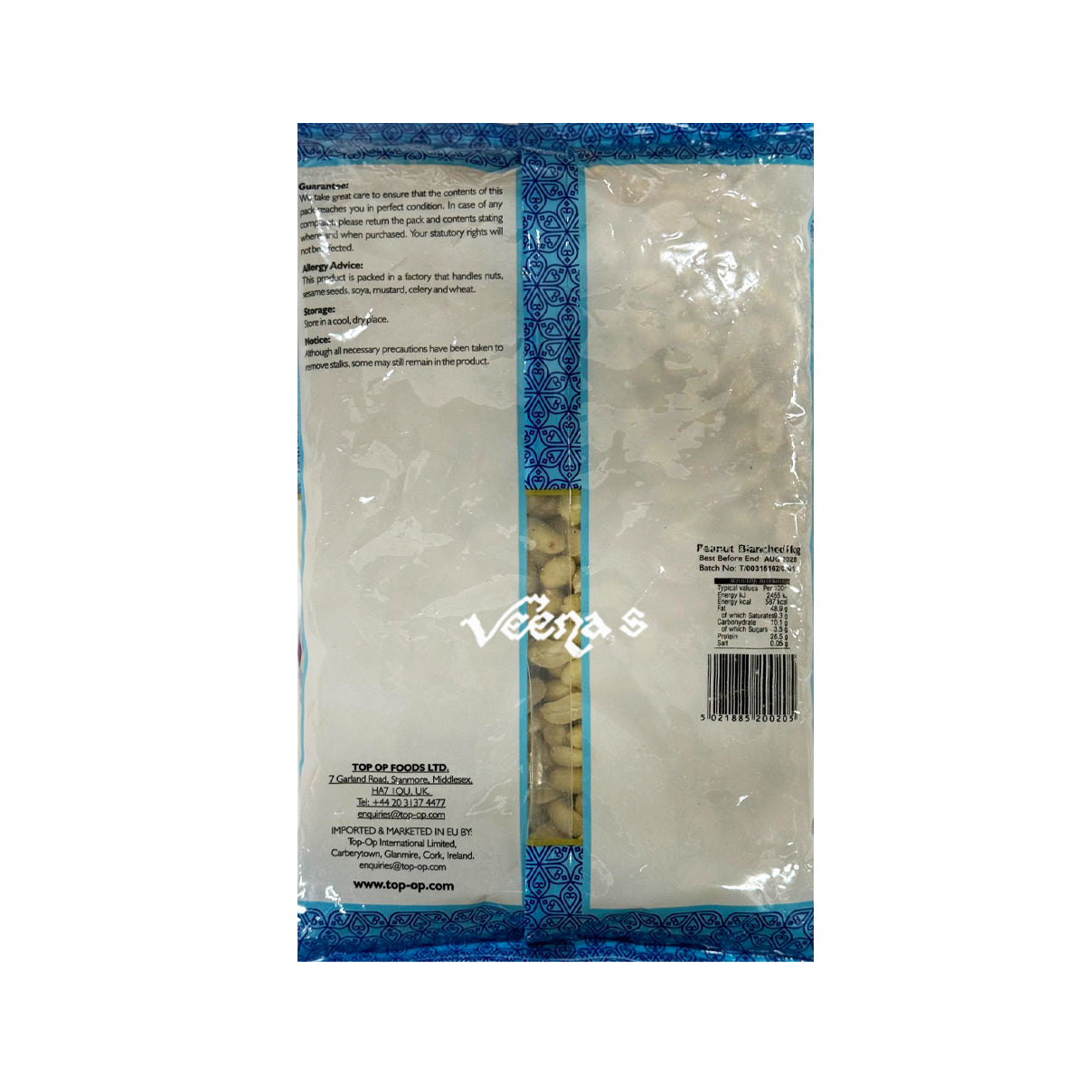 Top Op Peanut Blanched 1kg