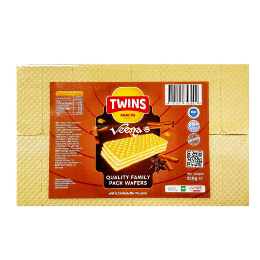 Twins Family Pack Wafers with Cinnamon Filling 250g