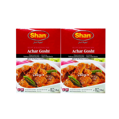 Buy Shan Masala Achar Gosht Curry 50g(Pack of 2) at Veenas.com - Online Indian Grocery Store UK