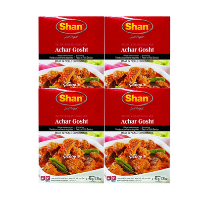 Buy Shan Masala Achar Gosht Curry 50g(Pack of 4) at Veenas.com - Online Indian Grocery Store UK