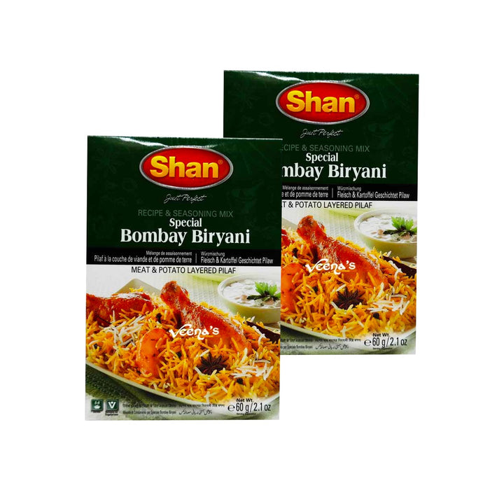 Shan Bombay Biryani Masala 60g (Pack of 2) 