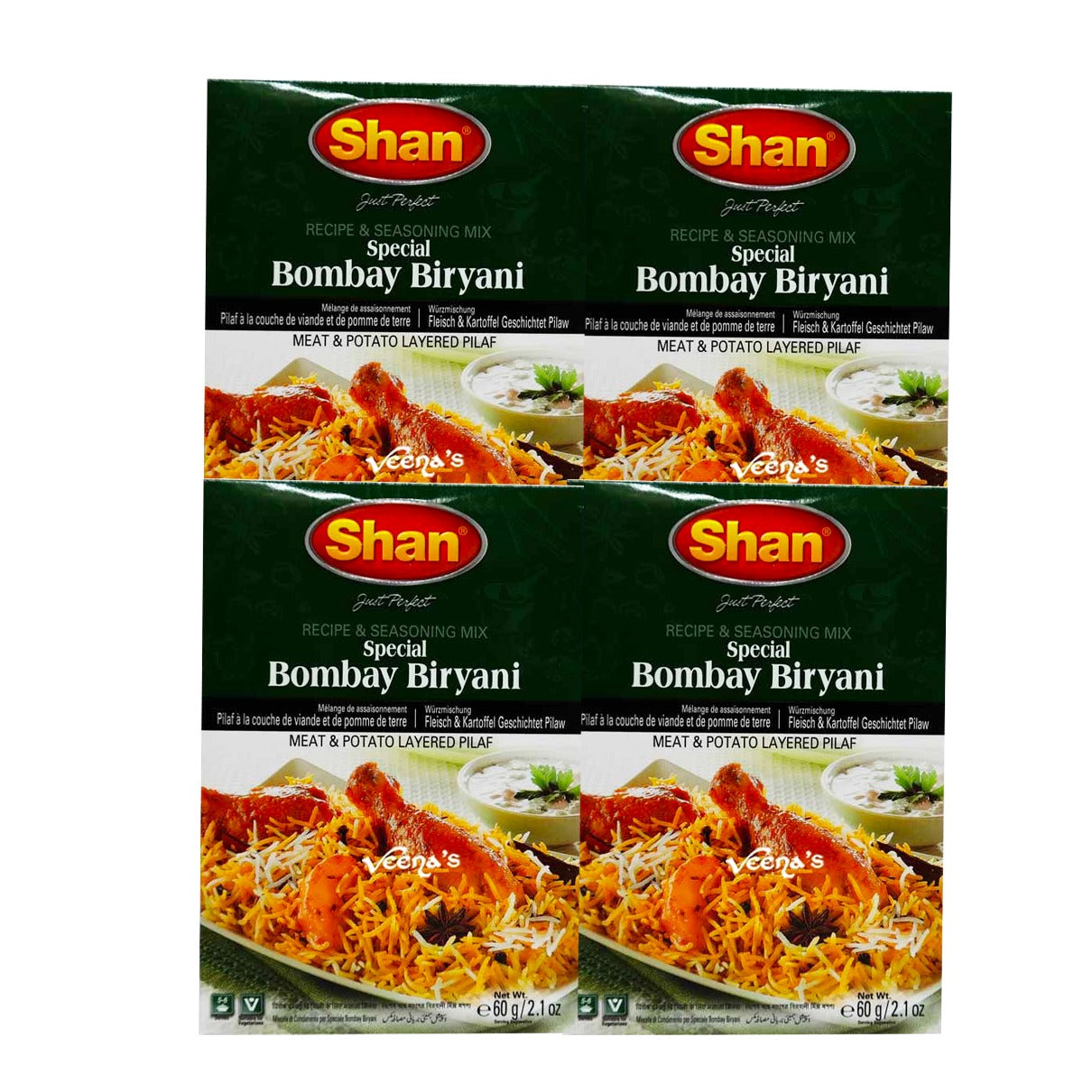Shan Bombay Biryani Masala 60g(Pack of 4) 