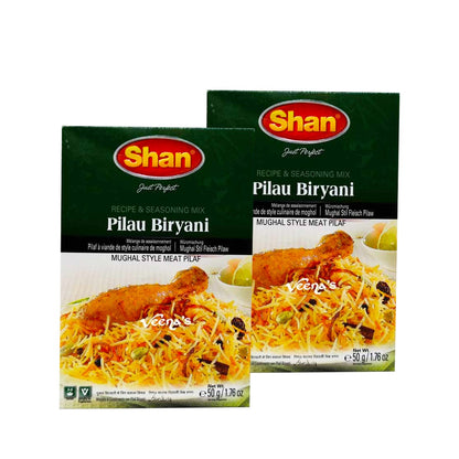 Buy Shan Biryani Pilau Mix 50g(Pack of 2) at Veenas.com - Online Indian Grocery Store UK