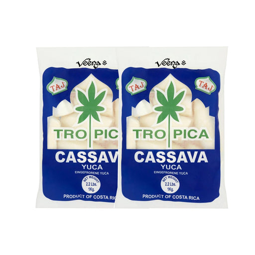 Taj Family Cassava Whole 1Kg (Pack of 2)