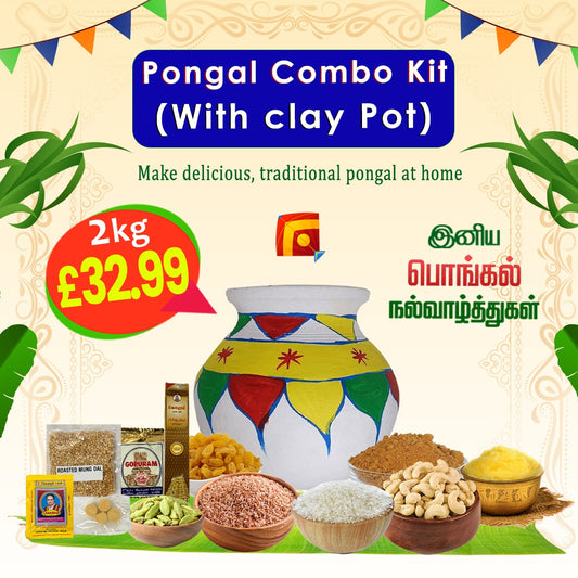 Veena's Pongal Puthinam with 2kg Colour Clay Pot