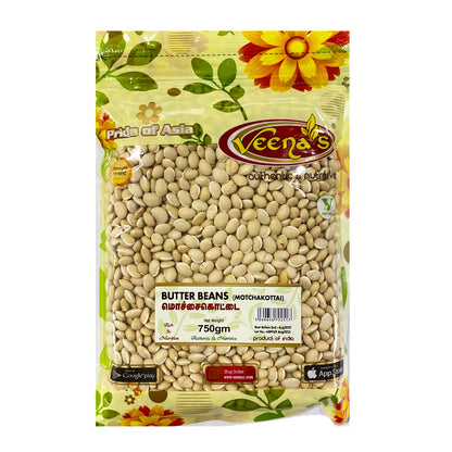 Buy Veena's Butter Beans (Motchakottai) 750g at Veenas.com - Online Indian Grocery Store UK