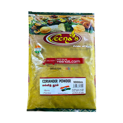 Buy Veena’s Coriander Powder 100g at Veenas.com - Online Indian Grocery Store UK