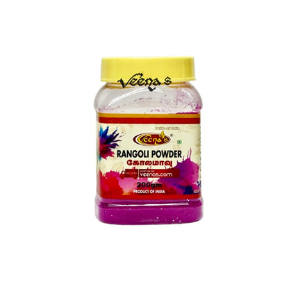 Veena's Dark Pink Rangoli Powder 200g