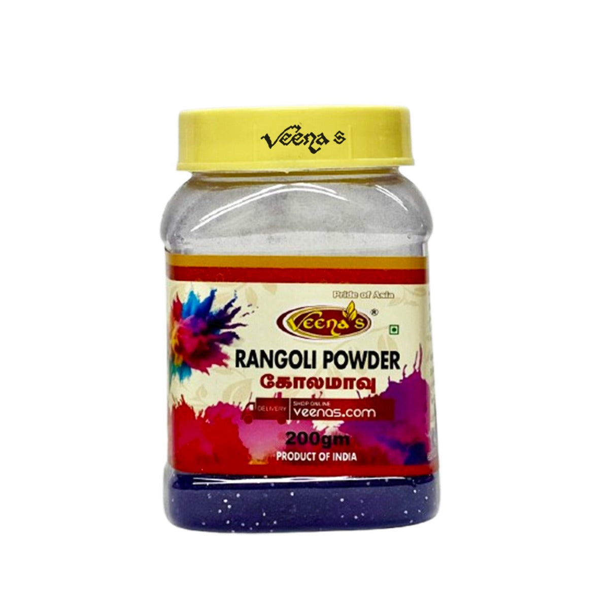 Buy Veena's Ink Blue Rangoli Powder 200g at Veenas.com - Online Indian Grocery Store UK