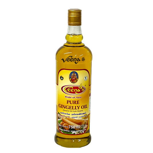 Veena's Pure Gingelly Oil (Sesame Oil) 750ml