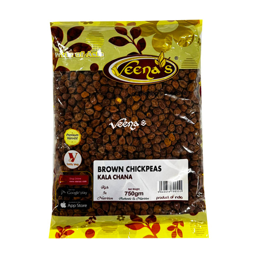 Veena's Brown Chickpeas 750g