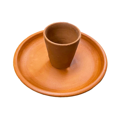 Buy Veena's Clay Plate and Tumbler at Veenas.com - Online Indian Grocery Store UK