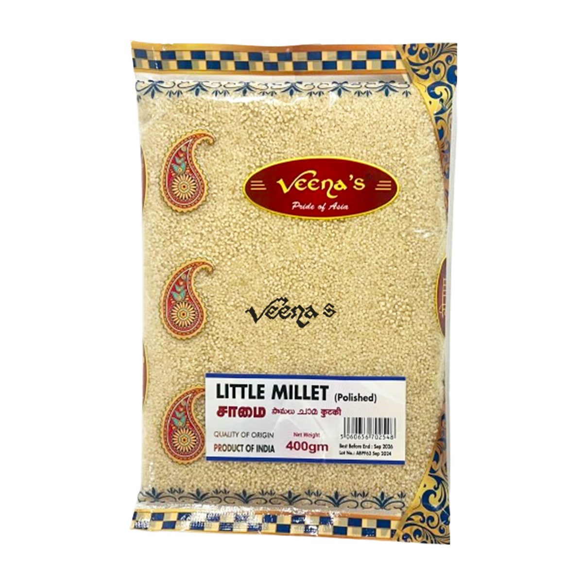 Veena's Little Millet (Polished) 400g
