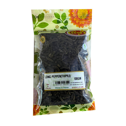 Buy Veenas Long Pepper (Thippili) 100g at Veenas.com - Online Indian Grocery Store UK
