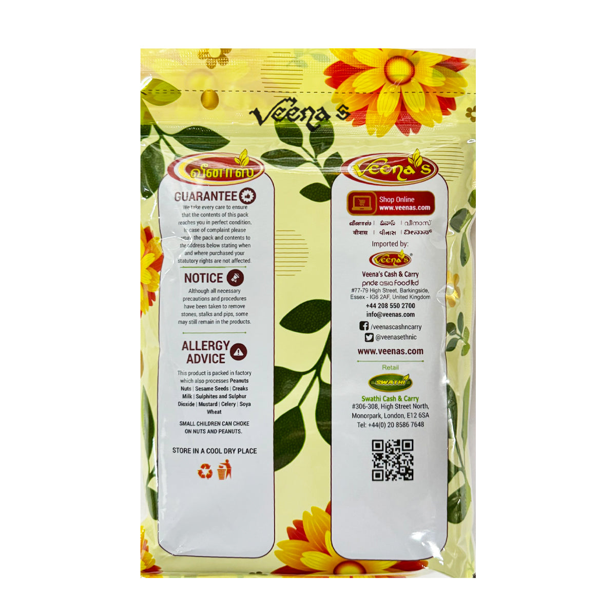 Buy Veena's Mustard Seeds 600g at Veenas.com - Online Indian Grocery Store UK